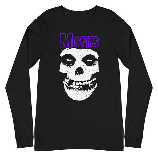 Misfits - Purple Skull Long Sleeve T-Shirt
