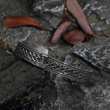 Mjölnir Hammer Stainless Steel Viking Cuff Bracelet