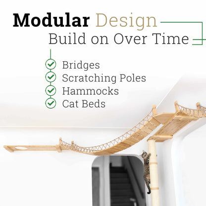 Corner Cat Shelf Bridge