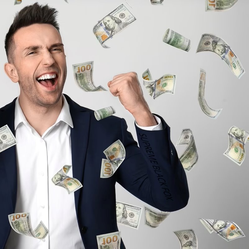 Money Confetti Cannon (8 Pack) - Large Cannons $100 Bills Cash Party Poppers Blaster Business Promotion New Years Eve Wedding Celebrations Birthday