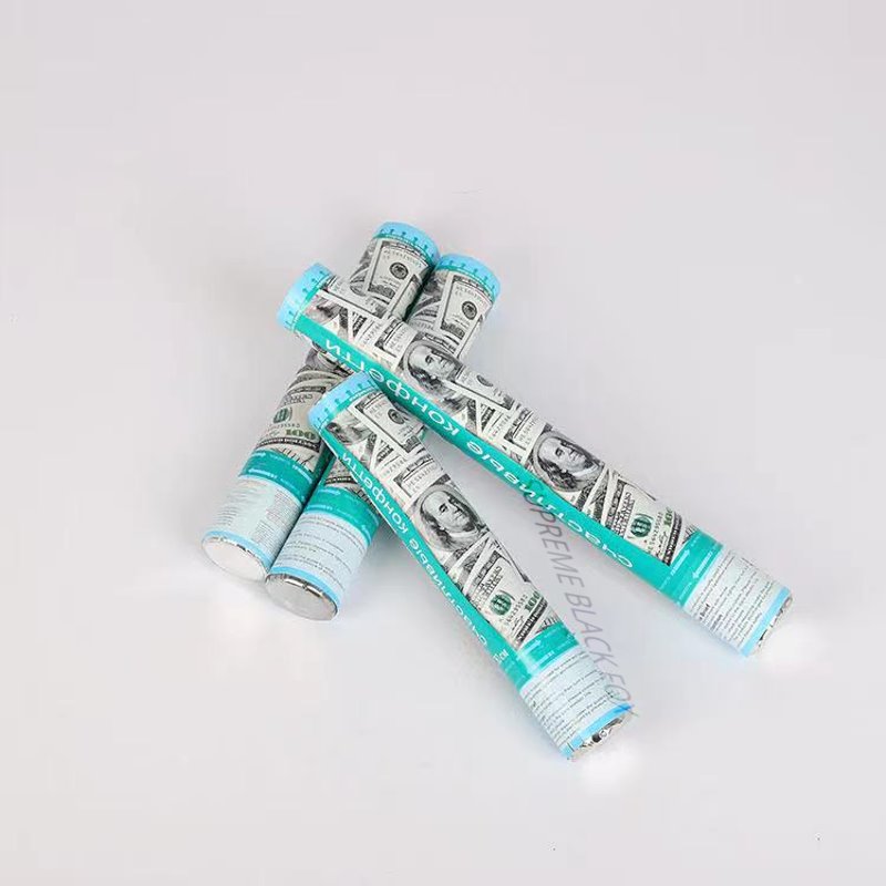 Money Confetti Cannon (8 Pack) - Large Cannons $100 Bills Cash Party Poppers Blaster Business Promotion New Years Eve Wedding Celebrations Birthday