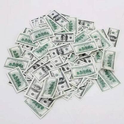 Money Confetti Cannon (8 Pack) - Large Cannons $100 Bills Cash Party Poppers Blaster Business Promotion New Years Eve Wedding Celebrations Birthday