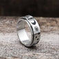 Moon Star Sun Stainless Steel Spinner Ring