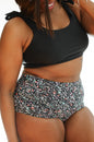 Moderate Coverage High Waist Bikini Bottoms