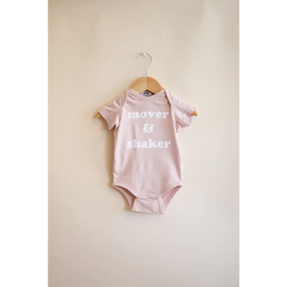 Mover & Shaker Organic Cotton Baby Bodysuit