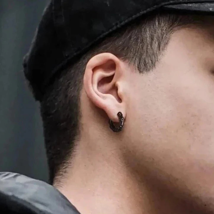 Multiple Skull Gothic Unisex Hoop Earrings