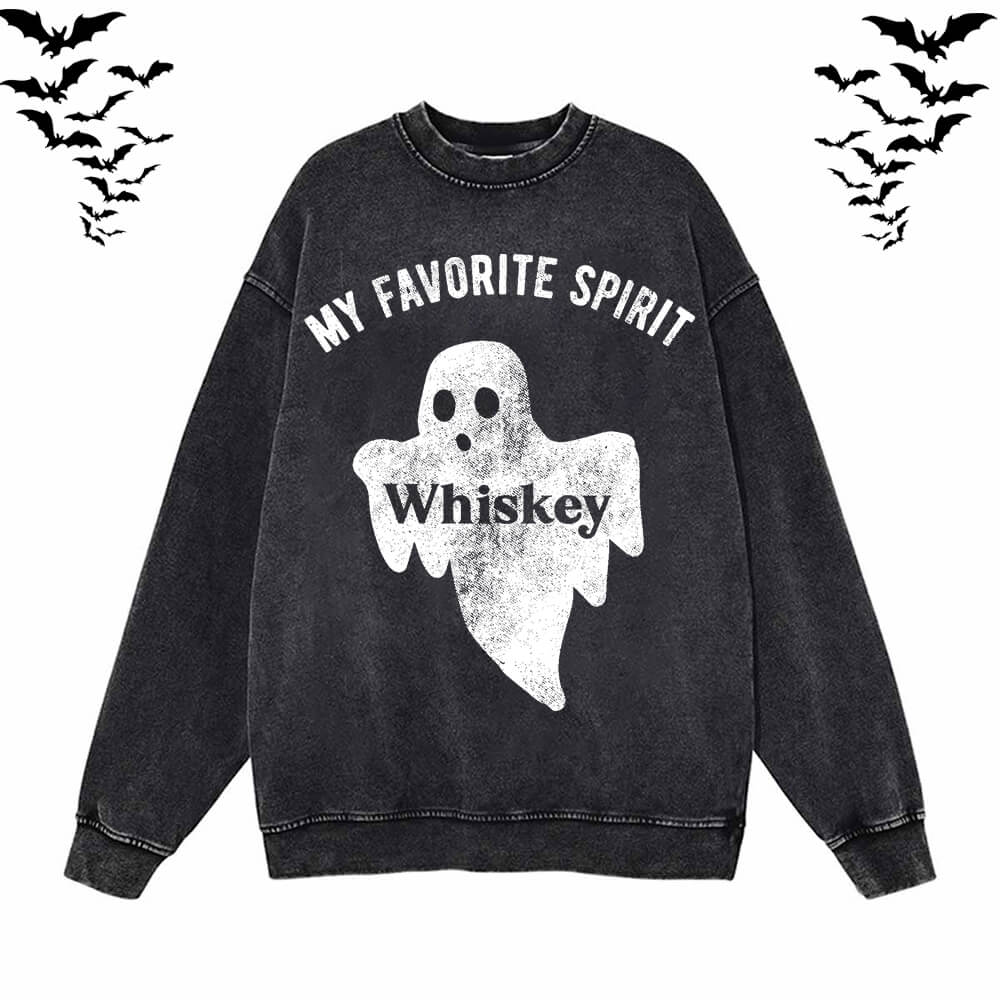 My Favorite Spirit Whiskey Ghost Hoodie Sweatshirt