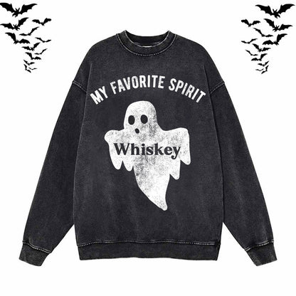 My Favorite Spirit Whiskey Ghost Hoodie Sweatshirt