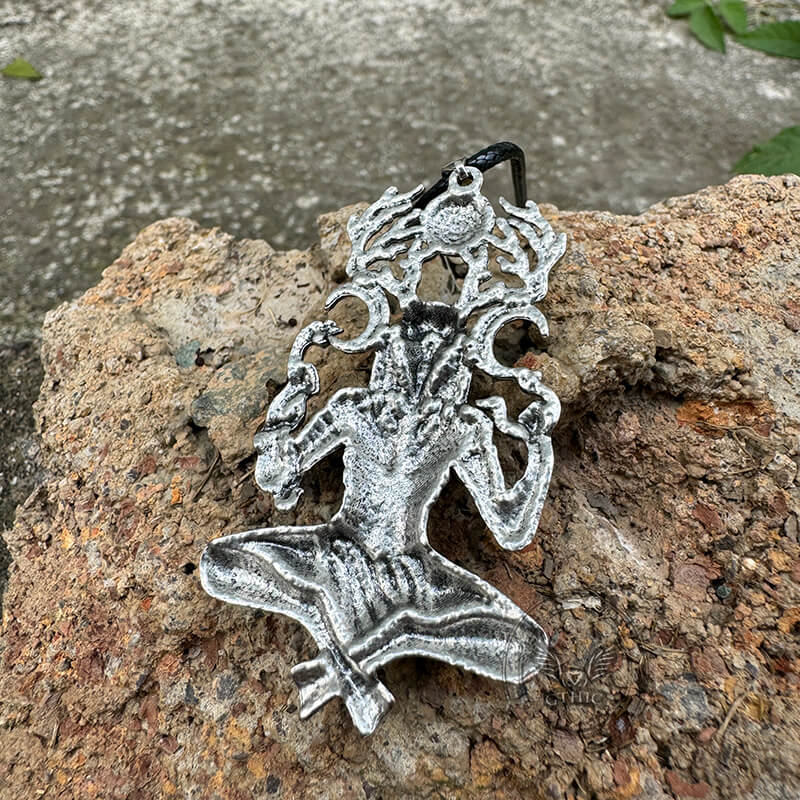 Natural Force Wendigo Skull Stainless Steel Pendant