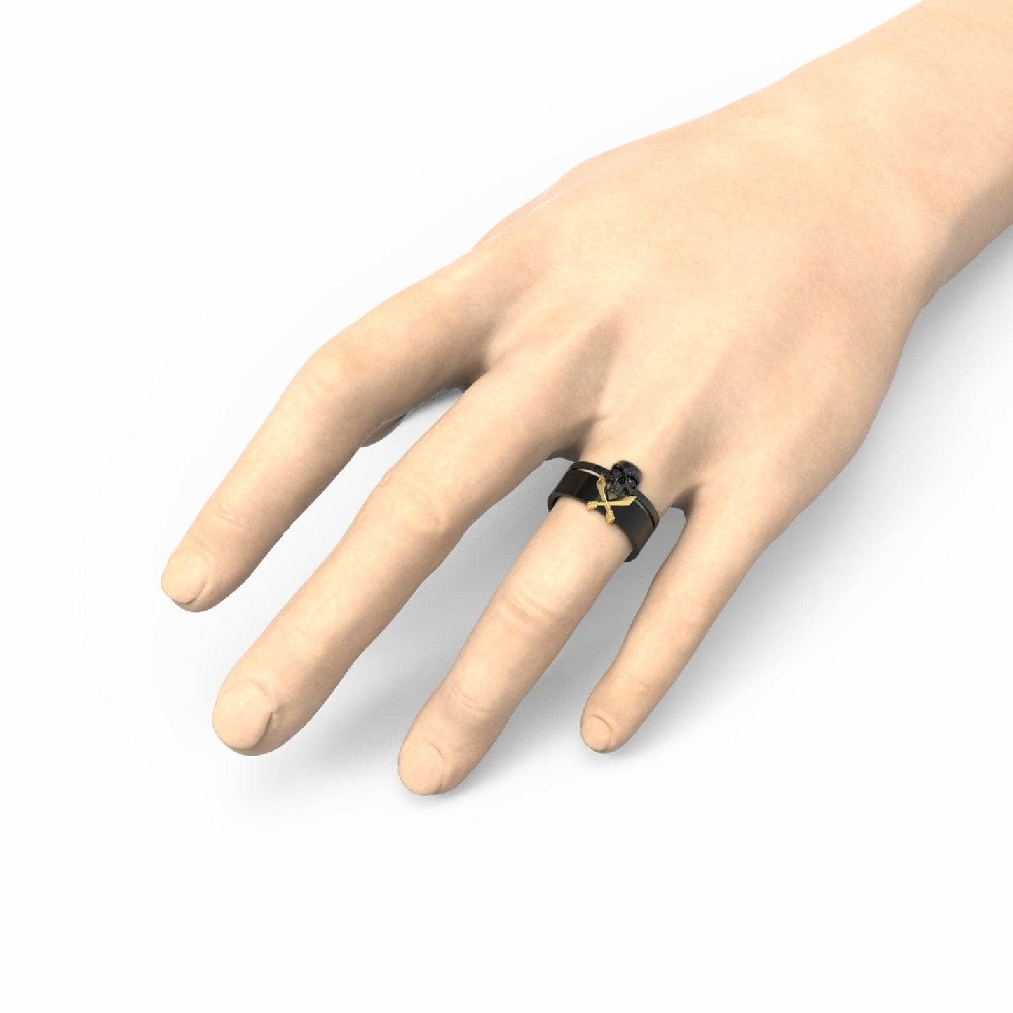 Necromancer's Couples Ring- 14k Rose Gold Video Game Inspired Rings