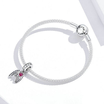 Neo-Gothic Skeleton Ribs & Heart Charm