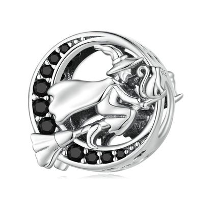 Neo-Gothic Skull & Enamel Blood Roses Charms