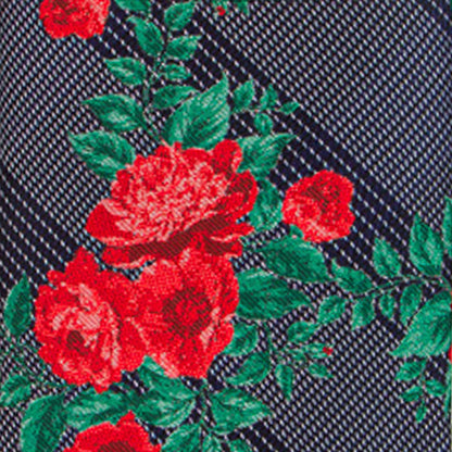 Vittorio Farina Men's Floral Design Necktie & Pocket Square