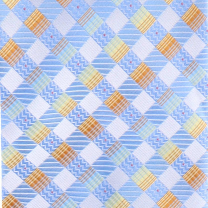 Vittorio Farina Men's Geometric Design Necktie & Pocket Square