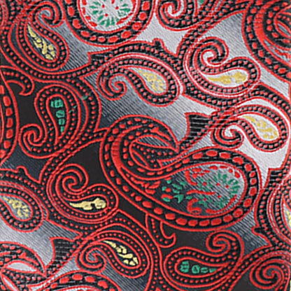 Vittorio Farina Men's Paisley Design Necktie & Pocket Square