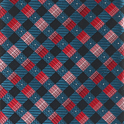 Vittorio Farina Men's Geometric Design Necktie & Pocket Square
