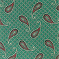 Vittorio Farina Men's Paisley Design Necktie & Pocket Square