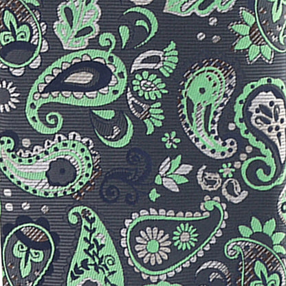 Vittorio Farina Men's Paisley Design Necktie & Pocket Square