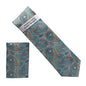 Vittorio Farina Men's Paisley Design Necktie & Pocket Square