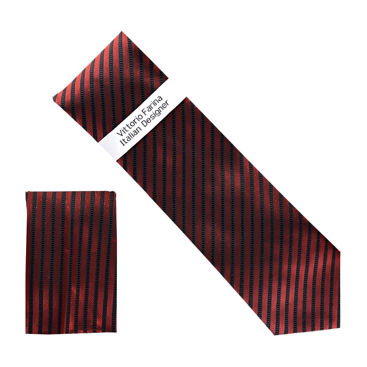 Vittorio Farina Men's Metallic Necktie & Pocket Square