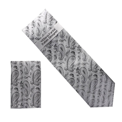 Vittorio Farina Men's Metallic Necktie & Pocket Square