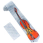 Vittorio Farina Men's Red and Gold Trombone Musical Necktie and Pocket Square