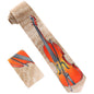 Vittorio Farina Men's Red and Gold Trombone Musical Necktie and Pocket Square