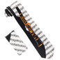 Vittorio Farina Men's Red and Gold Trombone Musical Necktie and Pocket Square