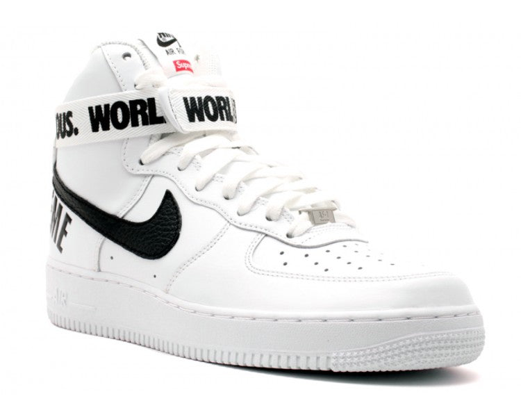 Nike Air Force 1 High Supreme World Famous White Size 12M