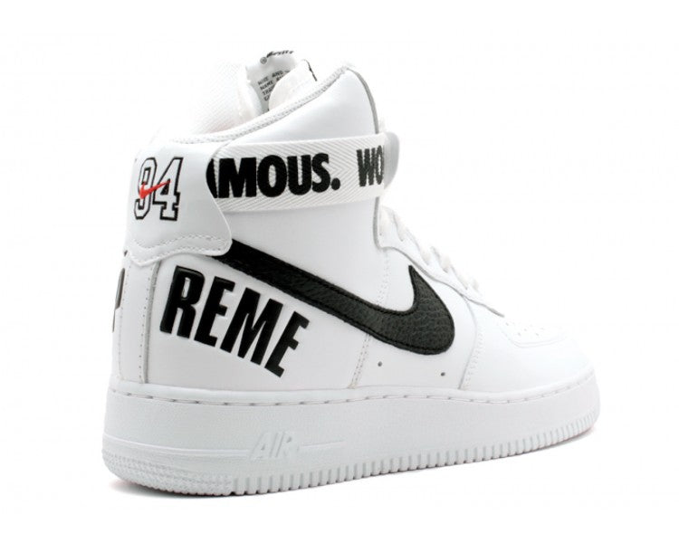 Nike Air Force 1 High Supreme World Famous White Size 12M