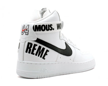 Nike Air Force 1 High Supreme World Famous White Size 12M