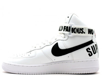 Nike Air Force 1 High Supreme World Famous White Size 12M