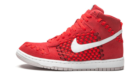 2012 NIKE DUNK HIGH "WOVEN RED CORNUCOPIA" SIZE 10.5M