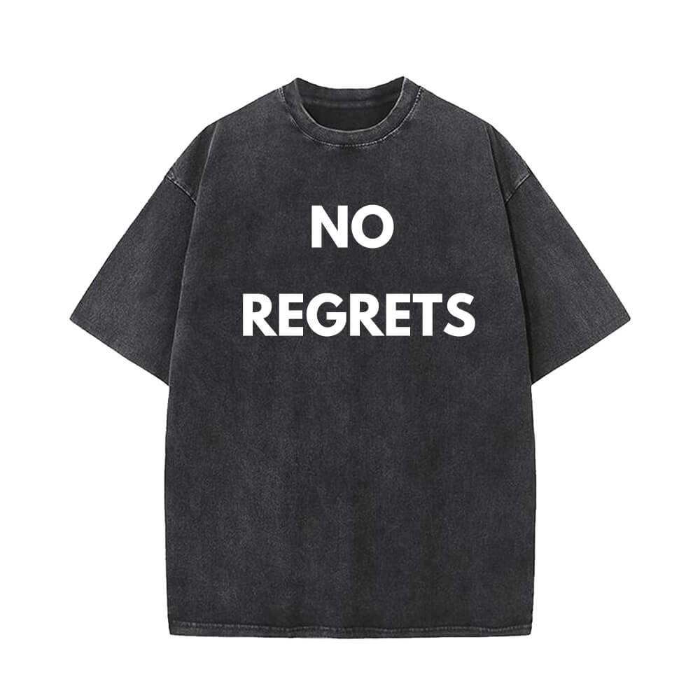 No Regrets Vintage Washed T-shirt