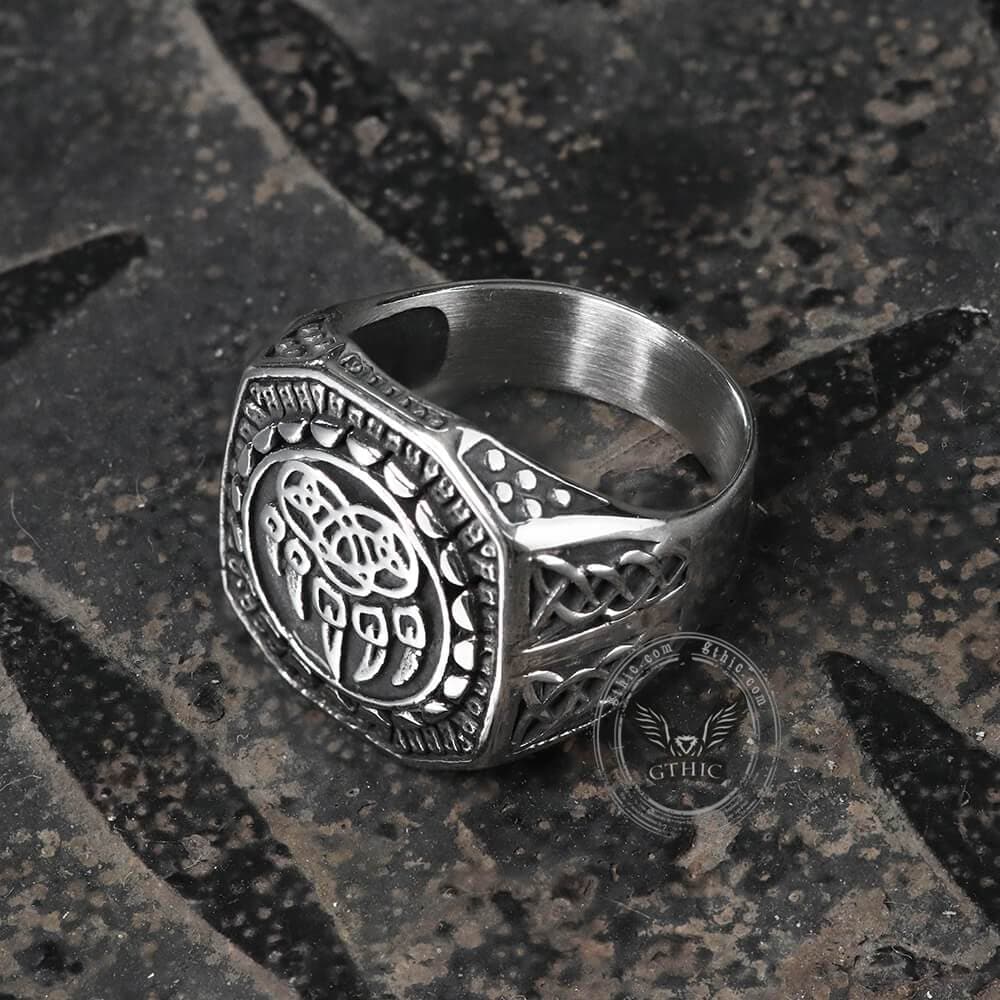 Nordic Bear Paw Stainless Steel Viking Ring