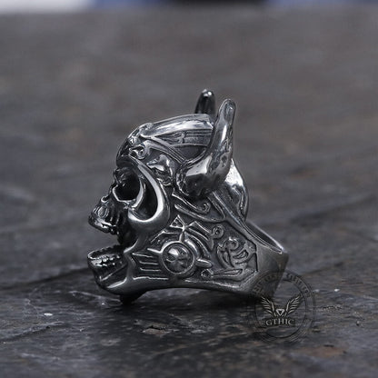 Nordic God of War Viking Warrior Skull Ring