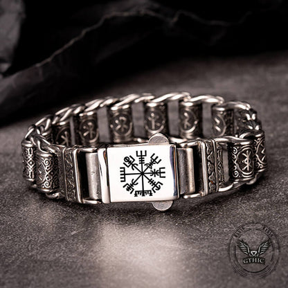 Nordic Viking Rune Stainless Steel Bracelet