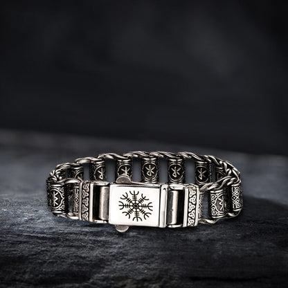 Nordic Viking Rune Stainless Steel Bracelet