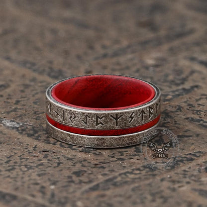 Norse Viking Runes Stainless Steel Ring