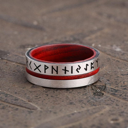 Norse Viking Runes Stainless Steel Ring