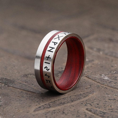 Norse Viking Runes Stainless Steel Ring