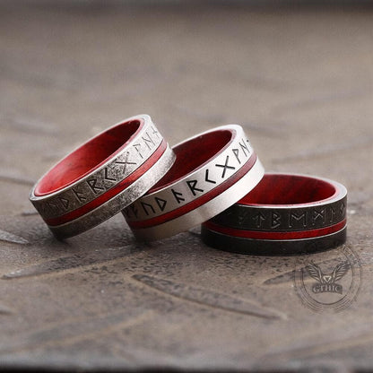Norse Viking Runes Stainless Steel Ring