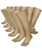 Vittorio Farina Men's Ribbed Shear Nylon Over The Calf Dress Socks