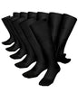 Vittorio Farina Men's Ribbed Shear Nylon Over The Calf Dress Socks