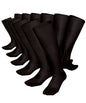 Vittorio Farina Men's Ribbed Shear Nylon Over The Calf Dress Socks