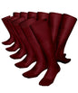 Vittorio Farina Men's Ribbed Shear Nylon Over The Calf Dress Socks
