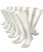Vittorio Farina Men's Ribbed Shear Nylon Over The Calf Dress Socks