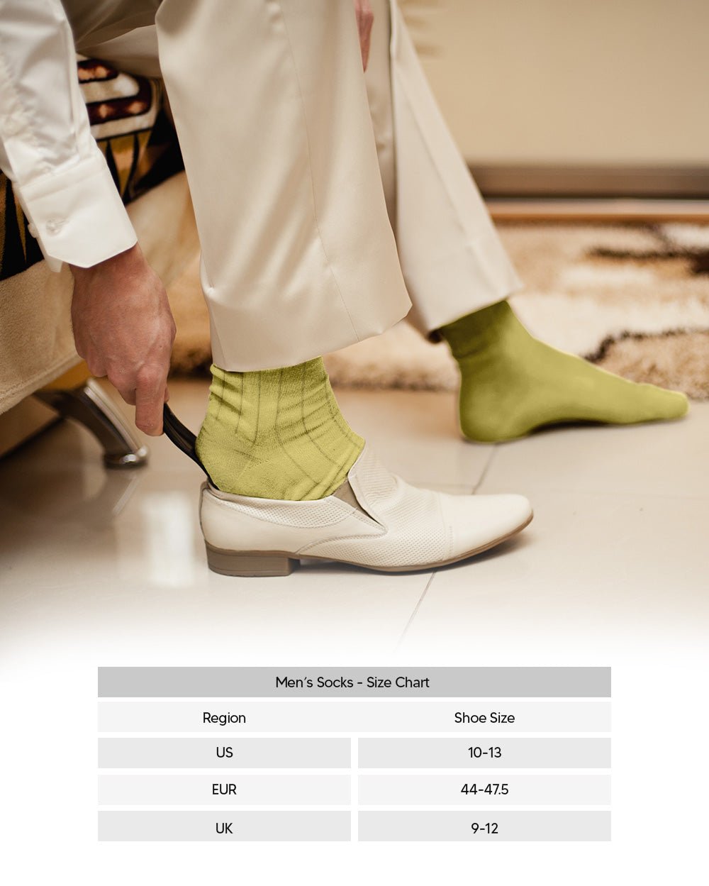Vittorio Farina Men's Ribbed Shear Nylon Over The Calf Dress Socks