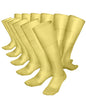 Vittorio Farina Men's Ribbed Shear Nylon Over The Calf Dress Socks
