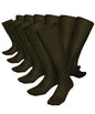 Vittorio Farina Men's Ribbed Shear Nylon Over The Calf Dress Socks